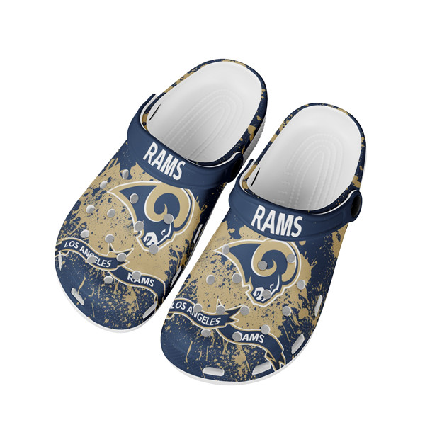Women's Los Angeles Rams Bayaband Clog Shoes 003 Women's Los Angeles Rams Bayaband Clog Shoes 003